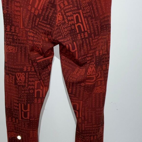Lululemon Wunder Train Contour Fit HR Tight Ombre Red Multi Size : 8 - Picture 8 of 10
